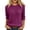 Hot Pink,#033, variant on Women Cable 3/4 Sleeve Knit Sweaters Trendy Sweater Lightweight Crewneck Soft Pullovers,S