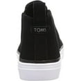 thumbnail image 3 of Toms Bryce Black Leather Suede Pull On Rounded Toe Low Top Fashion Sneakers (Black, 7), 3 of 6
