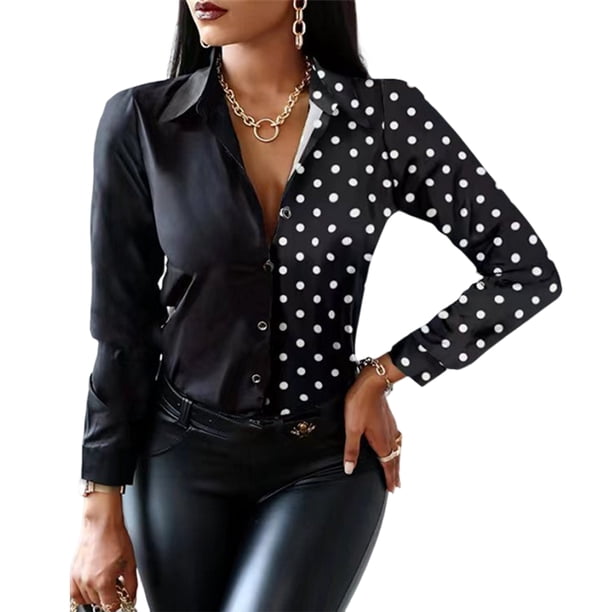 Camisetas Sin Mangas Camiseta informal con estampado de flores con botones para mujer, traje diario con cuello en V (negro S) Ygjytge para Mujer Negro T L