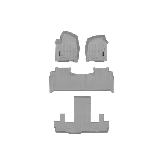 WeatherTech Custom Fit FloorLiners compatible with Escalade-V ESV, Suburban, Escalade ESV, Yukon XL - Complete Set (1st, 2nd, & 3rd Row), Grey