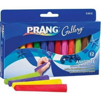 Prang Gallery Ambrite Colored Chalk - 3.2" Length - 0.4" Diameter - Assorted - 12 / Box | Bundle of 10 Boxes