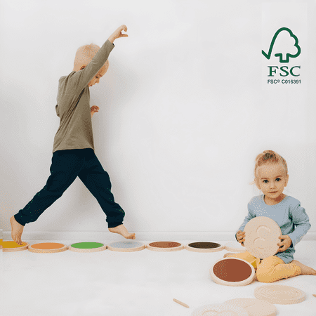 Comfybumpy Balance Stepping Stones for Kids Toddler Obstacle Course Coordination Montessori Sensory Game