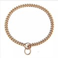 thumbnail image 2 of Collar Para Perro Golden Chain, Cadena Cubana, Acero Inoxida, 2 of 8