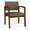 Castillo Brown, variant on Lenox Wood Reception Waiting Room Healthcare Guest Chair / Walnut Wood / Brown
