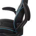 thumbnail image 3 of Xeno Chaise de Gaming en Similicuir Noir et Bleu, 3 of 7
