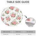 thumbnail image 6 of Pioneer Flower Floral Print Pattern Round Fitted Tablecloth with Elastic Edge,Dining Table Cover Waterproof,Outdoor Round Tablecloth for Camping,Dining,Indoor and Outdoor, 6 of 7