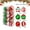 B, variant on 30PC Red And Green Christmas Ornaments Ball,6CM Christmas Ball Ornaments Glittering Hanging Plastic Xmas Balls Christmas Tree Decorations Set Candy Peppermint Swirl Christmas Bulbs Indoor