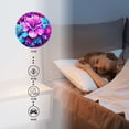 thumbnail image 3 of Decorative Round Wall Clocks Non-Ticking Silent Battery Operated Clocks with Photo for Bedroom,Living Room-Exotic Flowers Featuring Purple And Blue Hibiscus Blossoms(10inch), 3 of 4