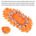 thumbnail image 4 of Uxcell Washable Multifunction Chenille Duster Mop Slippers Cleaning Shoes Cover Orange 6 Pack, 4 of 5