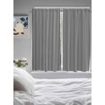 thumbnail image 3 of Bedroom Curtains 63 Inches length, Black White Stripe Window Treatment Curtain Drapes, Modern Minimalist Geometric Striped Rod Pocket Curtain Panels for Living Room Kitchen, 42"x63", 2 Panels, 3 of 7