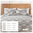 thumbnail image 3 of Christmas Quilt Set - Lightweight, Soft, All-Season - 2-Piece Holiday Floral Bedding Set (Twin / Twin XL, Woodland Deer), 3 of 6