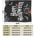thumbnail image 3 of Happy Halloween Blanket Fall Pumpkin Fleece Throw Blanket Fuzzy Plush Super Soft Cozy Warm Halloween Spider Web Decor Blanket Gifts for Boys Girls Kids Women 40"X50", 3 of 6