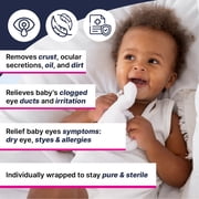 Dr. Fischer Gentle Baby Eye Wipes – Sterile, No-Rinse Eyelid Cleansers for Newborns and Toddlers, Ideal for Clogged Tear Ducts, Styes & Pink Eye – Tear-Free & Hypoallergenic, Pediatrician Recommended