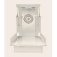 thumbnail image 3 of Wooden Temple White LED Lights for Home and Office Puja Mandir Wall Hanging Home, 3 of 6