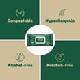 thumbnail image 5 of Bark & Clean Dog Wipes for Cleaning and Deodorizing - 110 ct. 8.5" x 9" for Paws, Butt, and Body - Bamboo Pet Wipes - Compostable, Hypoallergenic Puppy Wipes., 5 of 9