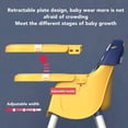 thumbnail image 3 of Non Slip Dining Chair, Height Adjustment Kids High Chair Simple Assembly Lightweight Ergonomic Design Easy Cleaning Comfortable  With Tray For Household Use, 3 of 7