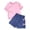 Pink girls clothes GD1, variant on GXWEA Toddler Girl Clothing 18-24 Month Girl Clothes Toddler Baby Girl Outfits Summer Clothes Infant Spring Short Sleeve Shirt Tops Cute Shorts Set