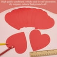 thumbnail image 6 of 50Pcs Red Heart Paper Cut Outs 4 Inch Valentine's Day Cutouts Heart Shaped Bulletin Board Cardstock with 50Pcs Round Double Sided Tape for DIY Crafts Projects Party Home Wall Decorations, 6 of 6