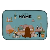 Caucasian Shepherd Dog Sweet Home Dish Drying Mat