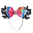 thumbnail image 2 of Diadema con orejas de Mickey Mouse para mujer, diadema con lentejuelas, lazo grande y hermoso, regalo de cumpleaños, accesorios para el cabello de fiesta para niñas y niños, nuevo y elegante, 2 of 5
