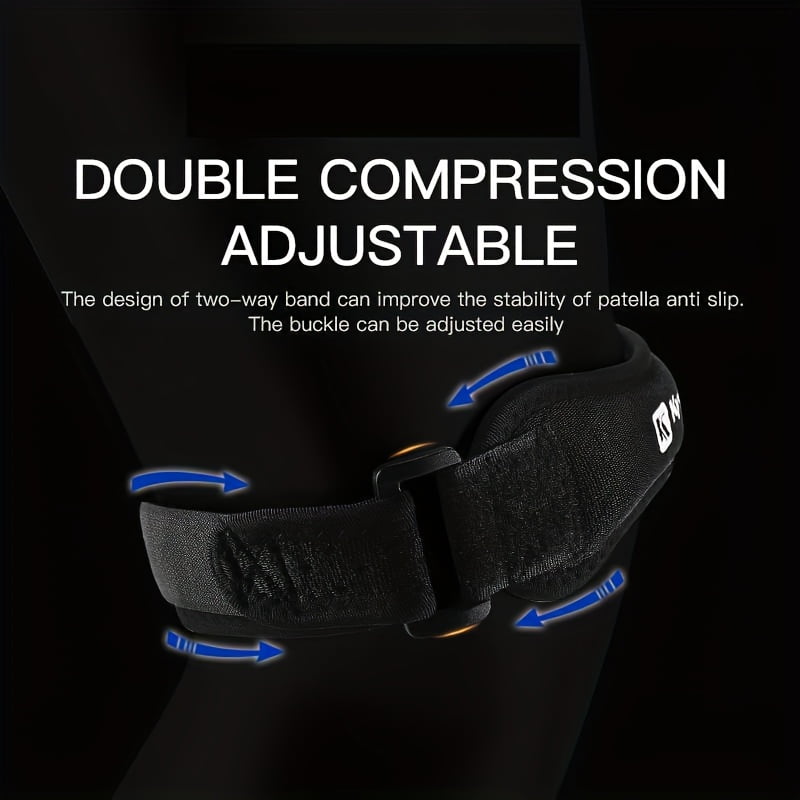 Lightweight Breathable Knee Brace - 1PS Patella Knee Support with Adjustable Straps for Running, Basketball, Yoga, Jump Rope - Gray/Red/Black, Secure Fit, Sleek Design