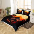 thumbnail image 3 of YST Rustic Landscape Comforter Cover Bedding Set, King -Piece, Woodland Trees, Wild Animal Theme, Zipper Closure, 3 of 6