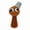 Brown bucket hat 75g, variant on 2026 New Arrival Rhythm Music Game Character Plush Toy, Weirdcore Robot Style Stuffed Plushie Doll, Collectible Fan Merch, Holiday Birthday Gift for Teen Game Fans, Gaming Room Desk Shelf Decor Ornam