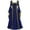 Blue, variant on Halloween Costumes for Women Plus Size Women's Medieval Dress Plus Size Irish Medieval Ball Gown Halloween Costume for Women Flare Sleeve Floor Length Dress