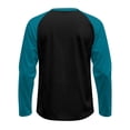 thumbnail image 4 of Mens Baseball Shirt Casual Raglan Long Sleeve Crewneck Color Block T-Shirt Lightweight Vintage Tops, 4 of 5