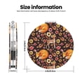 thumbnail image 3 of Kdxio Woodland Creatures Floral Pocket Mirror, 1X/2X Travel Makeup Mirror 2-Sided Folding Small Mirror Portable Double-Sided Magnifying Cosmetic Mirror for Gift-Round Shape, 3 of 9