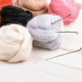 thumbnail image 1 of Hilo de lana de fibra de 36/45 colores para fieltrar con aguja hilado a mano materiales artesanales DIY, 1 of 9