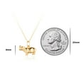 thumbnail image 3 of Sterling Silver 18K Yellow Gold Plated 3D Animal Pendant Necklaces, 3 of 3