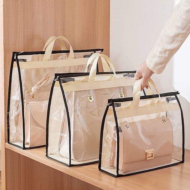 RV (Paquete de 3) Bolsa de almacenamiento para bolso, organizador de bolso, bolsa de almacenamiento transparente a prueba de polvo para armario colgante con cremallera Sailing Electrónica