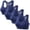 Dark Blue, variant on Plus Size Women 4 Pack Wireless Bras Yoga Front Zip Racerback No Underwire Seamless Bralettes