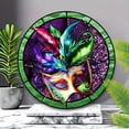 thumbnail image 6 of HELLOYOUNG Carnival Acrylic Sun Catcher, Venetian Masquerade Mask Sign UV Printed Waterproof Wall Art for Home Office Decor, Wall Hanging  for Cafe Bar Cinema, 6 of 9
