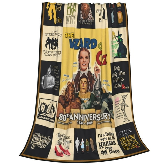 The Wizard of Oz Throw Blanket 80"X60" Soft Flannel Lightweight Plush Air Conditioner Quilt Suitable For Sofa,Living Room,Bedroom,Double Bed