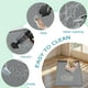 thumbnail image 3 of Alfombrilla de silicona impermeable para gatos Jacooxi, 70 x 55 cm, color gris, 3 of 7