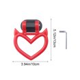 thumbnail image 3 of Car Handle Straps under $5! kkbbma Heart shaped Car Handle Straps Drift Charm Rear Bumper Warning Ring Decor Subway Bus Broken Heart Handle for Car Interior, 3 of 6