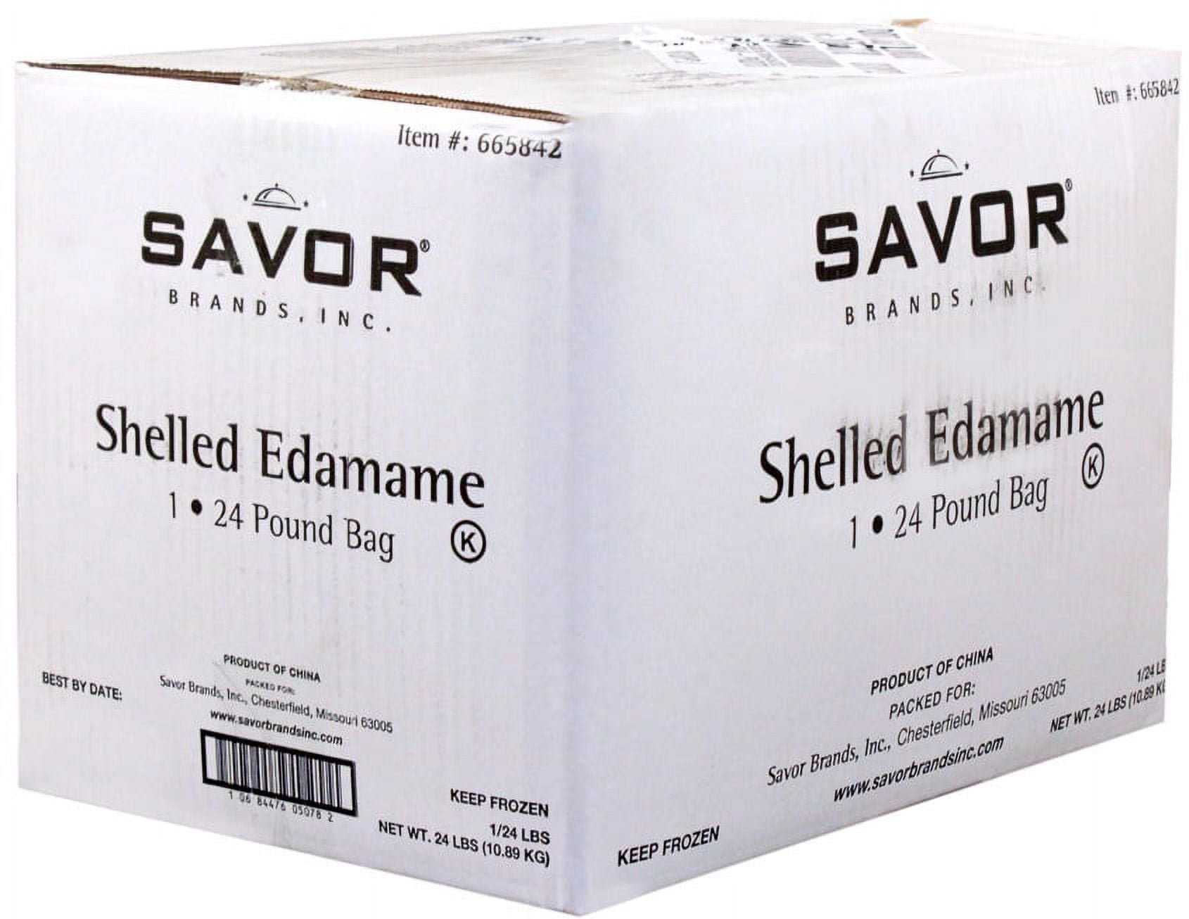 Savor Brands Shelled Edamame, 24 Pound - 1 each.