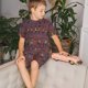thumbnail image 4 of Fotbe African Women Pijama Estampada de 2 Piezas para Niños – Ropa de Dormir de Manga Corta Cómoda para Niños y Niñas, Camiseta y Shorts de Algodón-3X-Large, 4 of 6