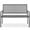 Gray, variant on Best Choice Products Indoor Outdoor Steel Garden Bench w/ Geometric Backrest, Foot Levelers - Rose Red