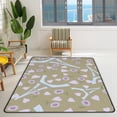 thumbnail image 3 of SKYSONIC Area Rug Eiffel Tower Hearts and Rose Nursery Rug Floor Mat Kids Playing Mat 5'x 3'3" (60 x 39 in) for Living Room Bedroom, 3 of 6