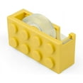 thumbnail image 1 of Scotch Dispenser, Yellow Scotch Dispenser, Building Block Shaped Adhesive Tape Dispenser, Suitable for Offices, Restaurants, Florists, 1 of 3