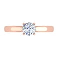 thumbnail image 3 of 1/2 Carat 6-Prong Set Diamond Solitaire Engagement Ring in 14K Rose Gold, 3 of 5
