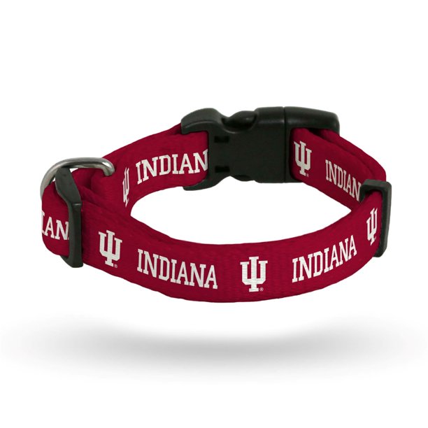 Indiana IU Hoosiers NCAA (Small adjustable 914 inch) Nylon Pet Dog Collar