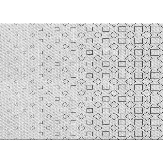 Ahgly Company Indoor Rectangle Patterned Platinum Gray Area Rugs, 6' x 9'