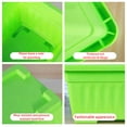 thumbnail image 4 of 1pc Plastic Vegetable Flowerpot – Breathable Rectangular Planter for Indoor Gardening, 4 of 6