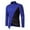 Blue, variant on Njoeus Men's Fashion Long Sleeve Dress Shirt Irregular Hem Colorblock Button Up Mandarin Collar Prom Party T-Shirt