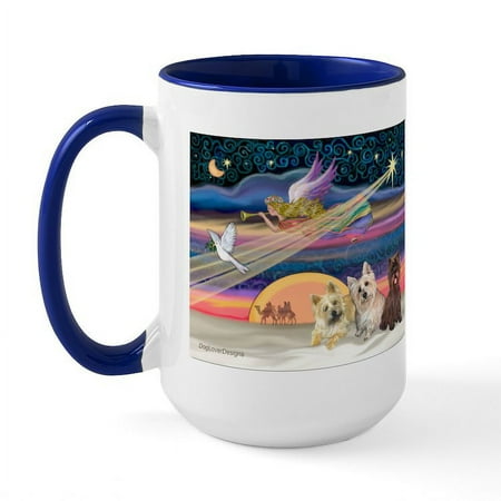 

CafePress - Xmasstar/3 Cairns Large Mug - 15 oz Ceramic Large Mug
