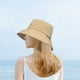 thumbnail image 3 of Sombrero para el sol para hombres y mujeres, sombrero boonie, protección solar para adultos, ala plegable, ajustable para Caqui, 3 of 5